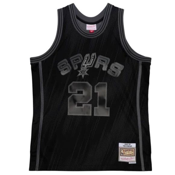 Mitchell Ness Monochrome Swingman Spurs Jersey 1998 Tim Duncan - Picture 1 of 10